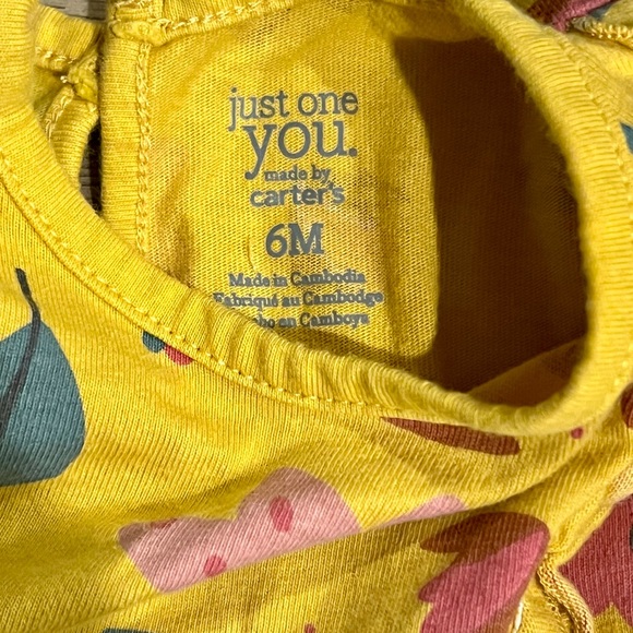 Carter’s Yellow Floral Long Sleeve Dress set - Picture 4 of 4